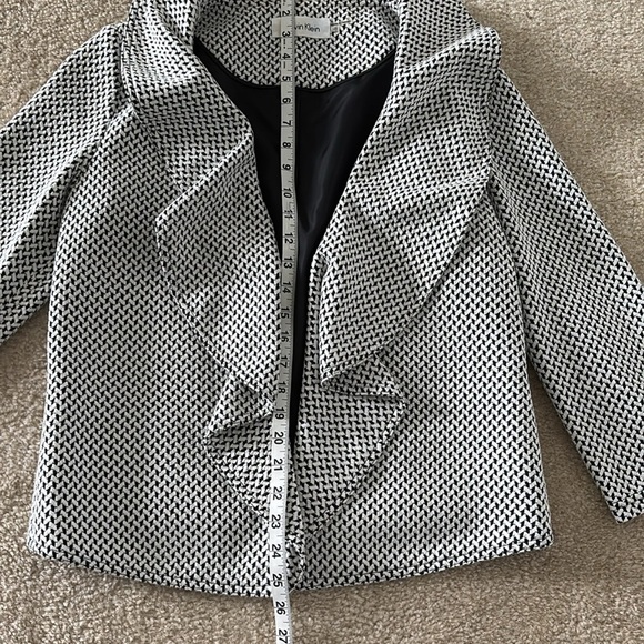 Women's Calvin Klein Black and White Jacket - Picture 8 of 9